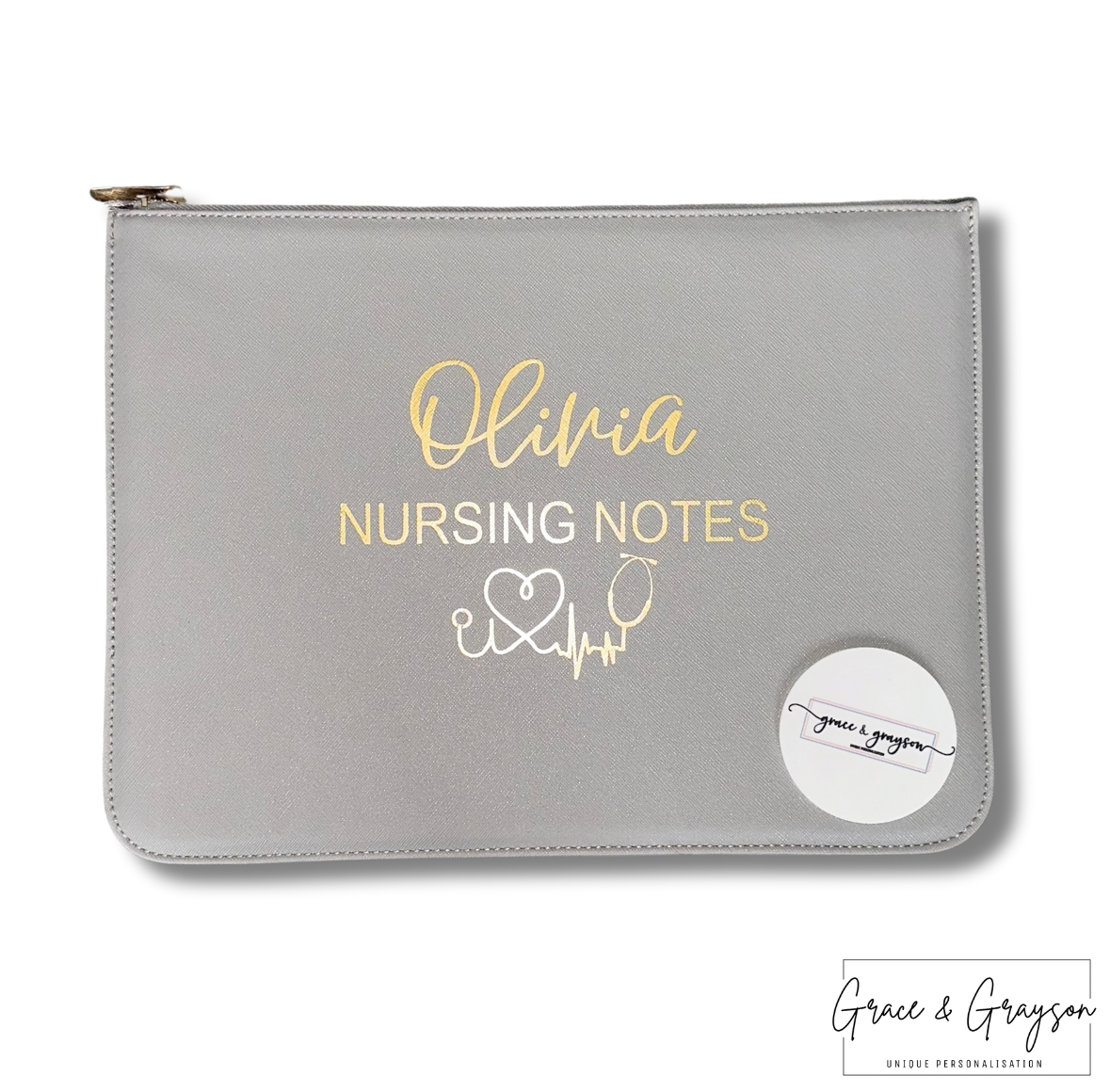 Nursing/Midwife Notes Zippered Folder