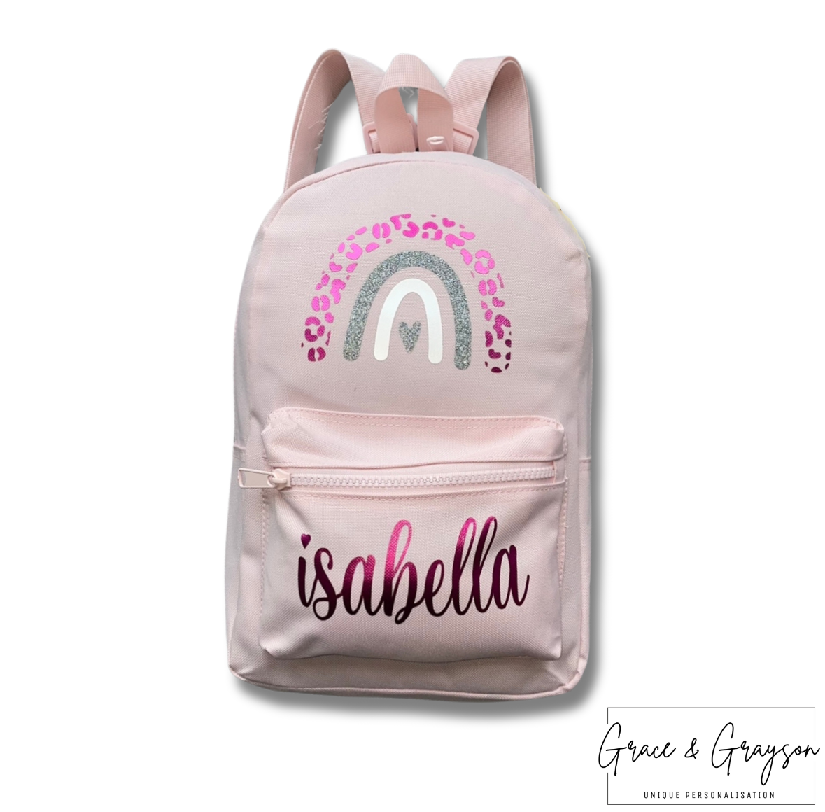 Kids Personalised Rainbow Backpack