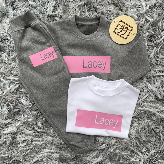 Personalised 3 Piece Name Bar Tracksuit
