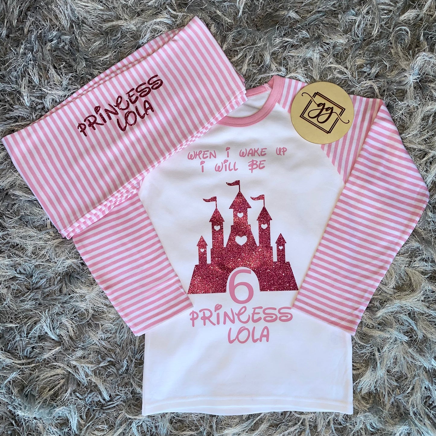 Personalised Birthday Princess Castle Pyjamas