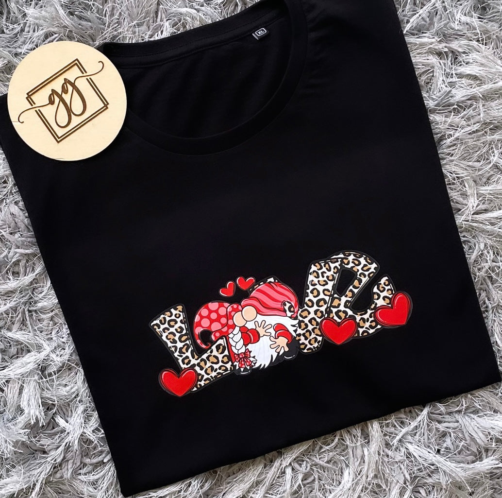 Family Matching Valentine Love Gnomes T-Shirt