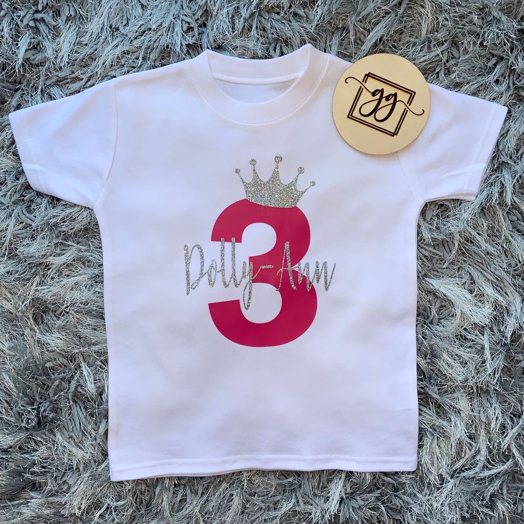 Personalised 3rd Birthday T-Shirt