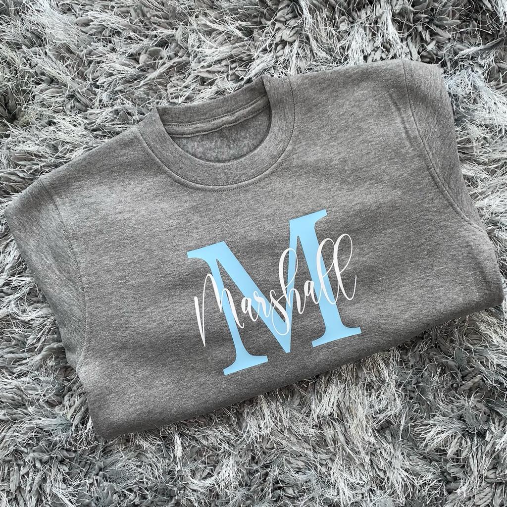 Personalised Name & Initial Sweatshirt