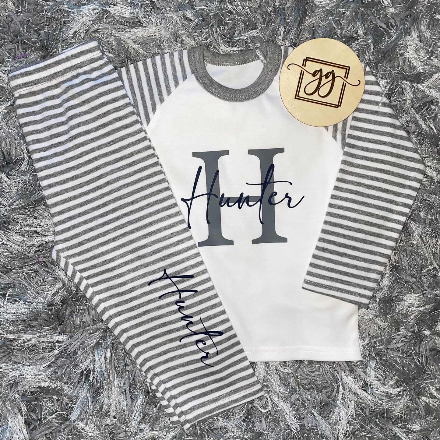 Personalised Name & Initial Pyjamas