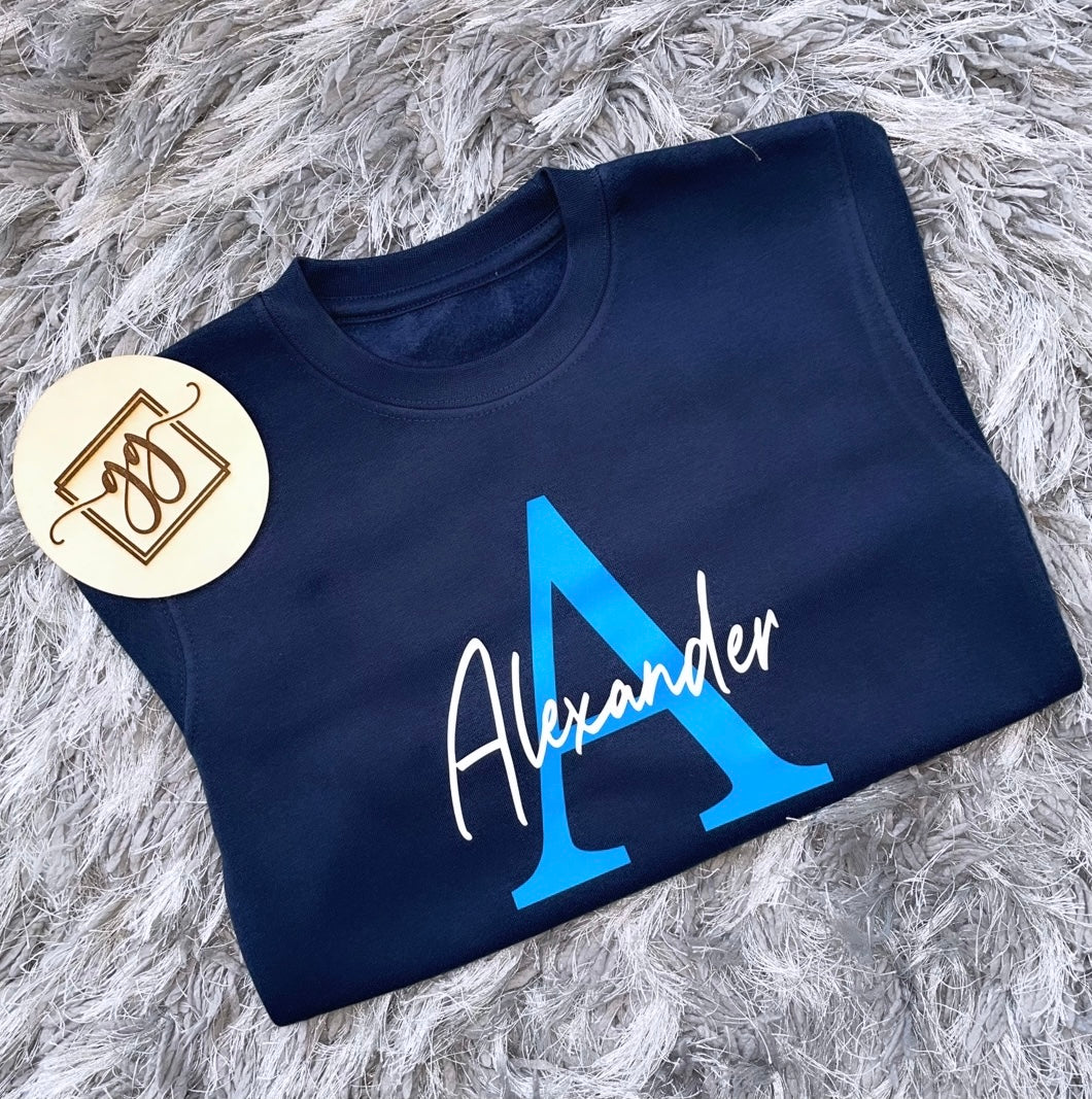 Personalised Name & Initial Sweatshirt