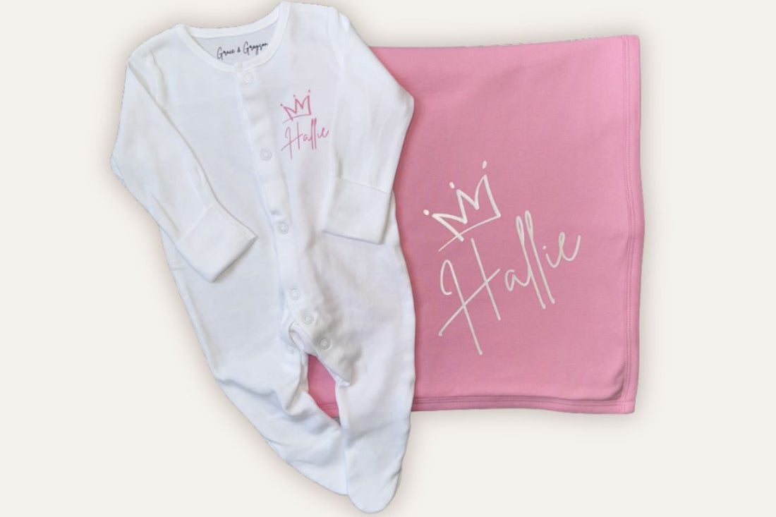 Unique personalised baby gifts UK Grace & Grayson