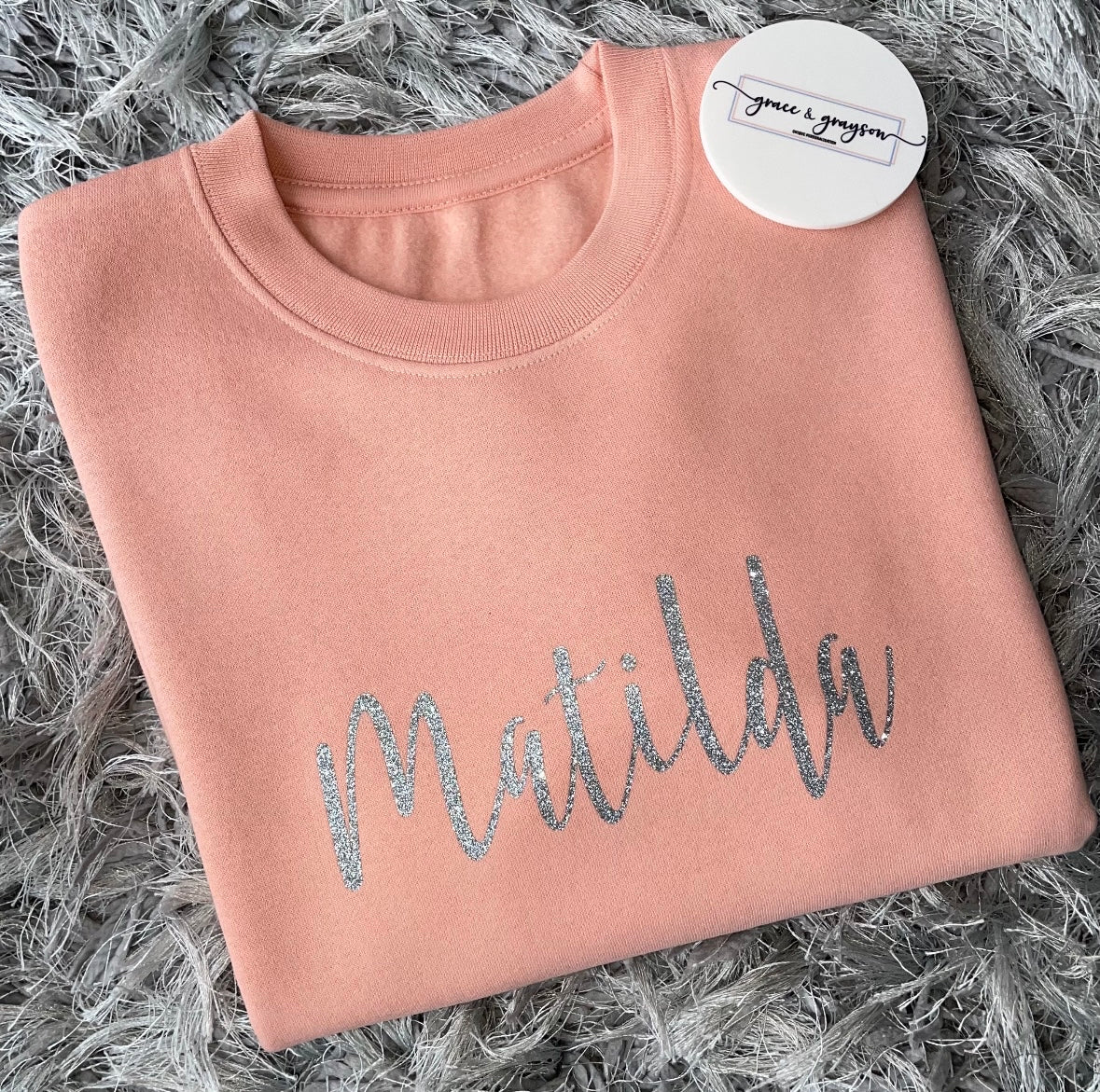 Personalised Dusty Pink Sweatshirt