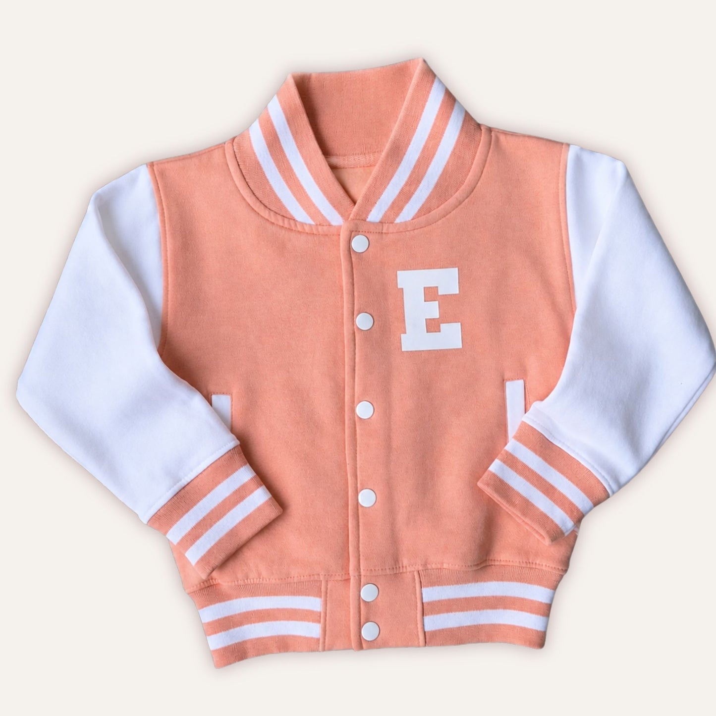 Personalised letter varsity jacket