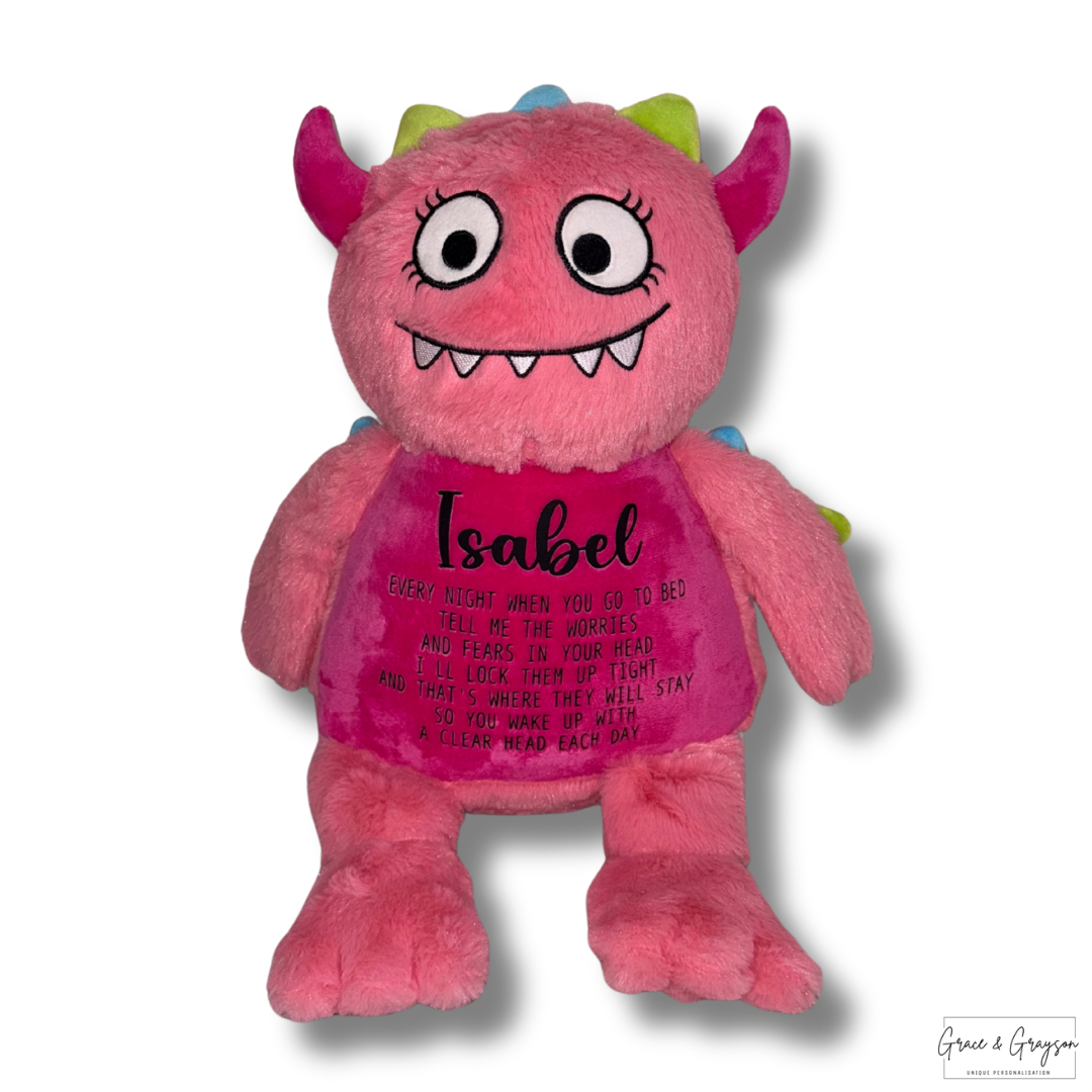 Personalised Worry Monster Teddy