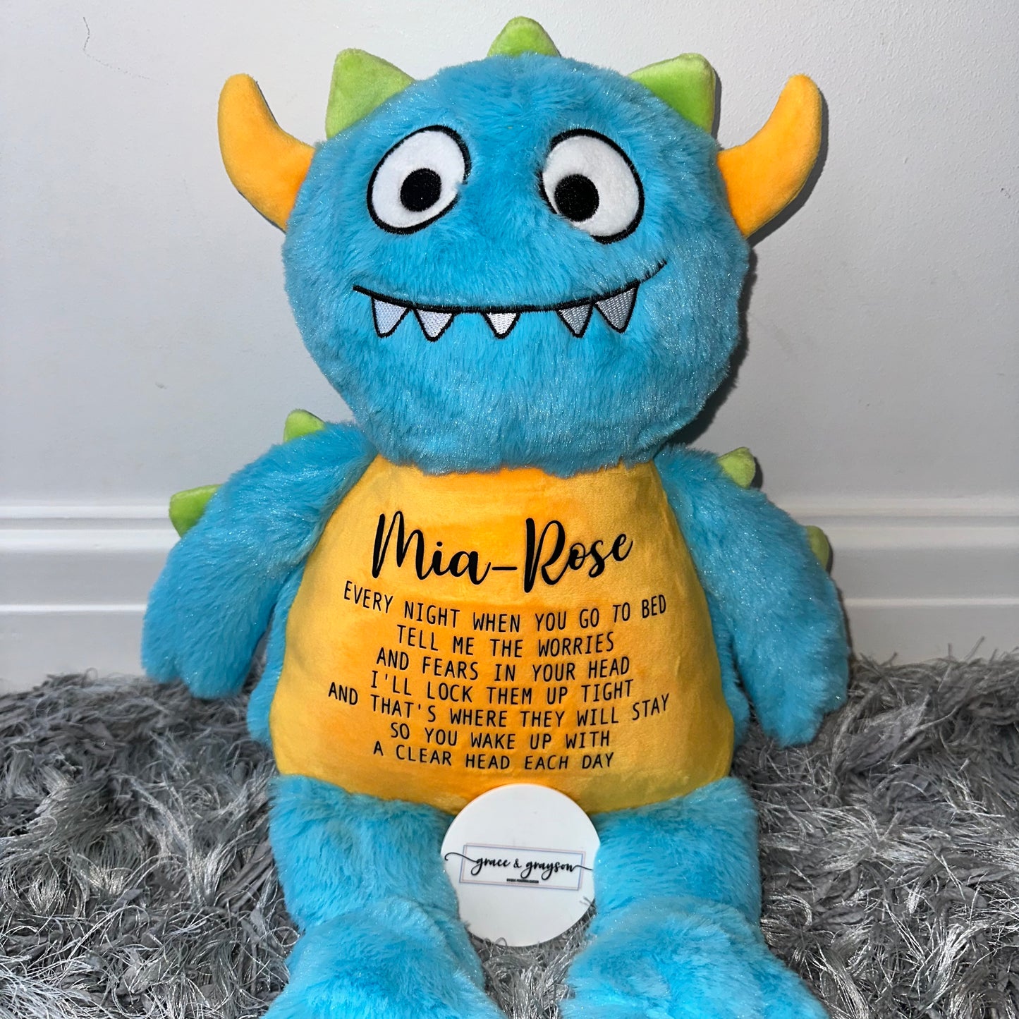 Personalised Worry Monster Teddy