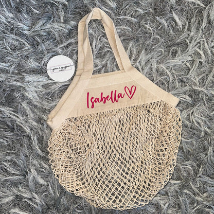 Personalised Mini Mesh Bag