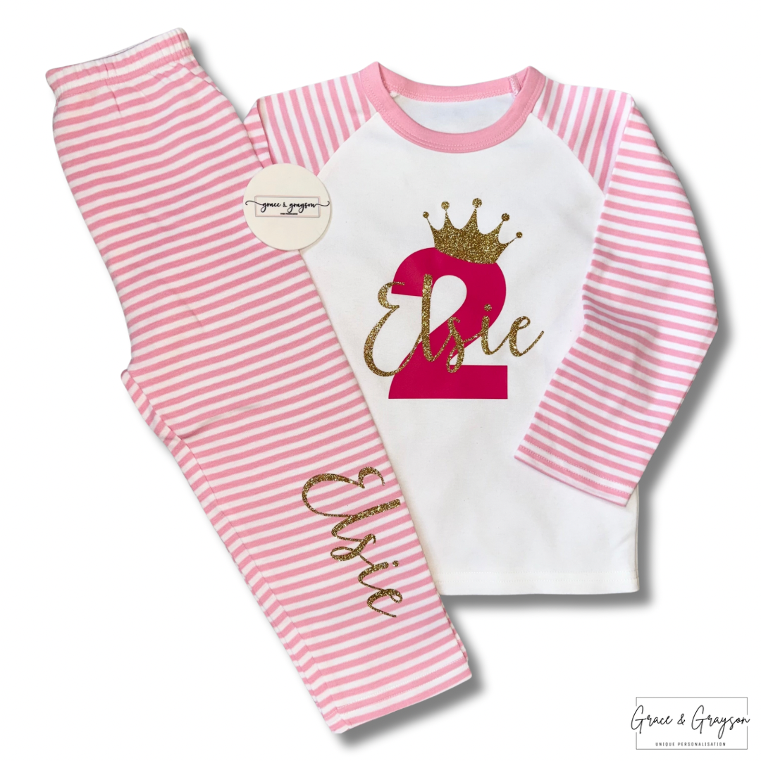 Personalised Birthday Number Pyjamas
