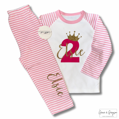 Personalised Birthday Number Pyjamas