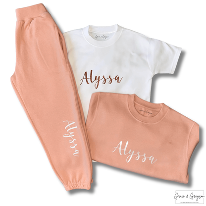 Three Piece Dusty Pink Tracksuit