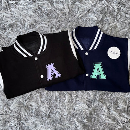 Personalised Name & Number Varsity Jacket