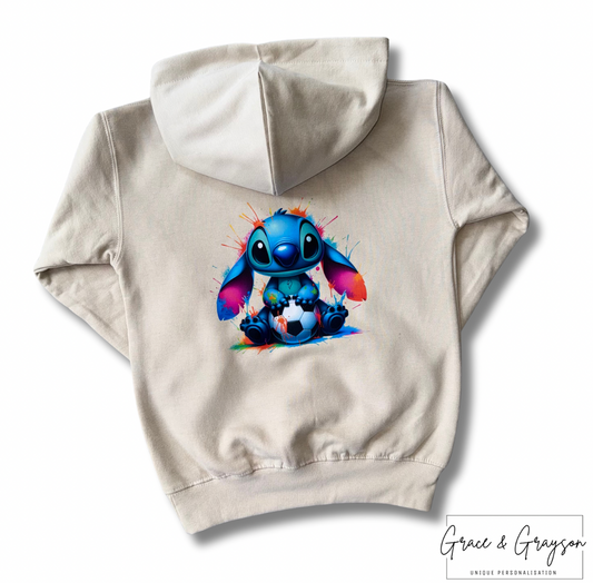 Kids Football Stitch Hoodie