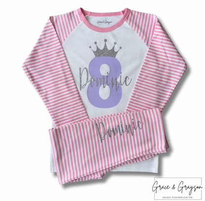Personalised Birthday Number Pyjamas