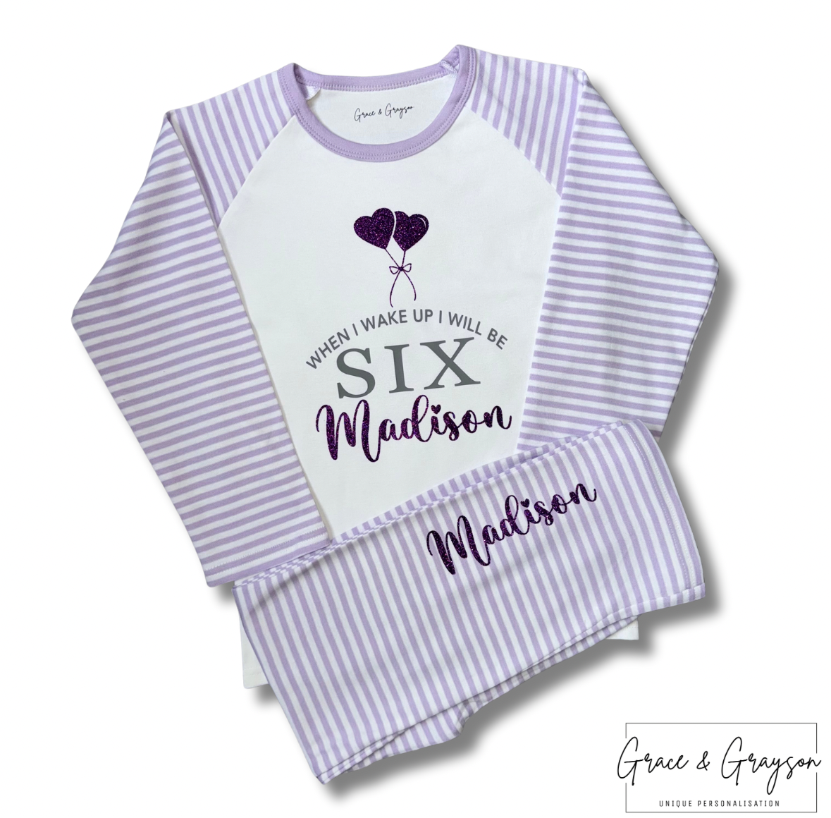 Personalised When I Wake Up Girls Birthday Pyjamas