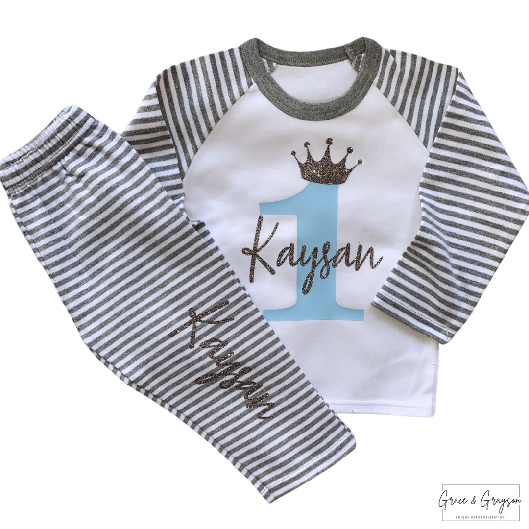 Personalised Birthday Number Pyjamas