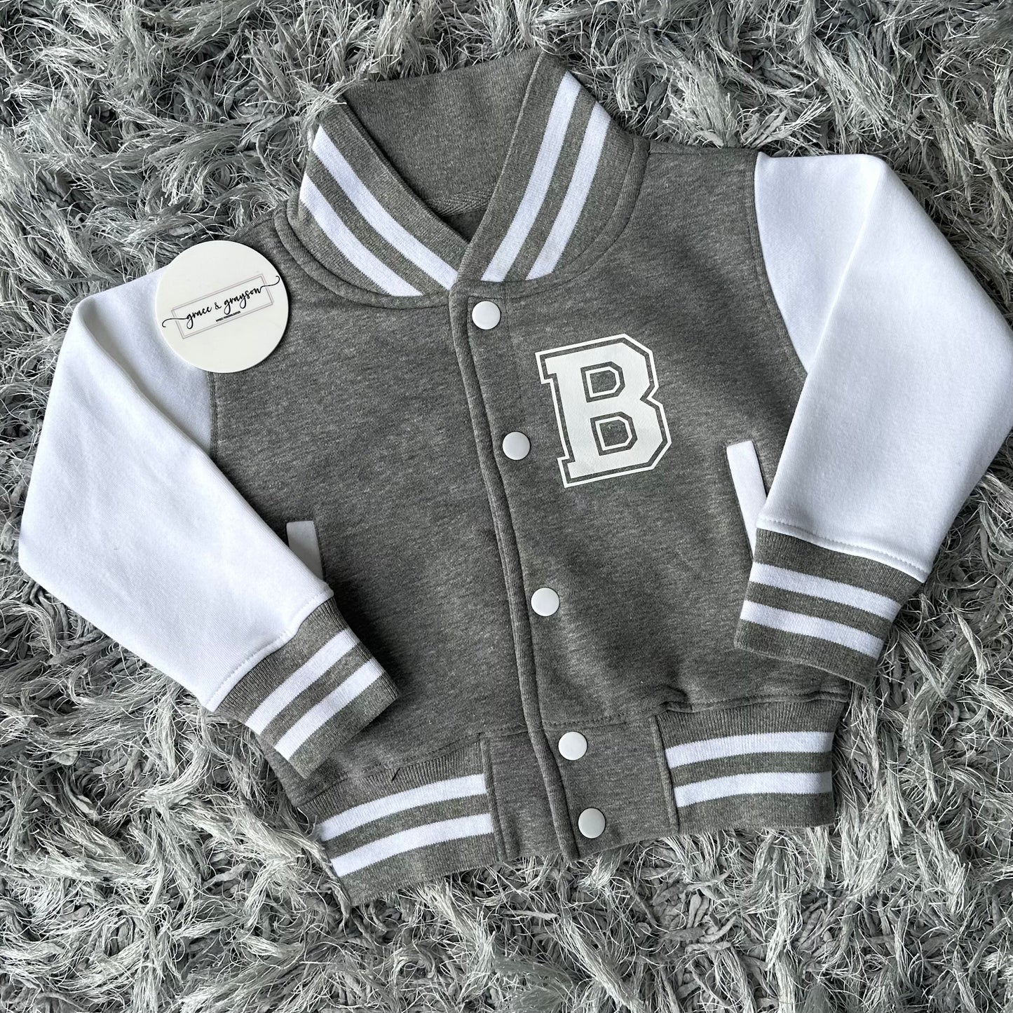 Personalised Name & Number Varsity Jacket