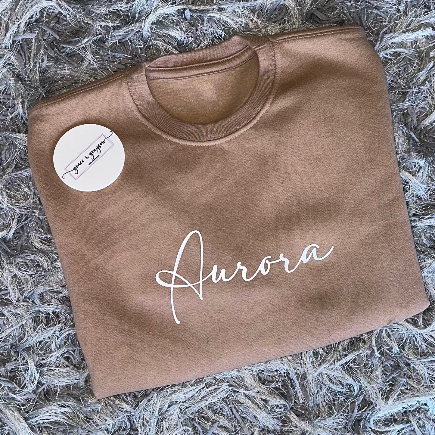 Personalised Warm Taupe Sweatshirt