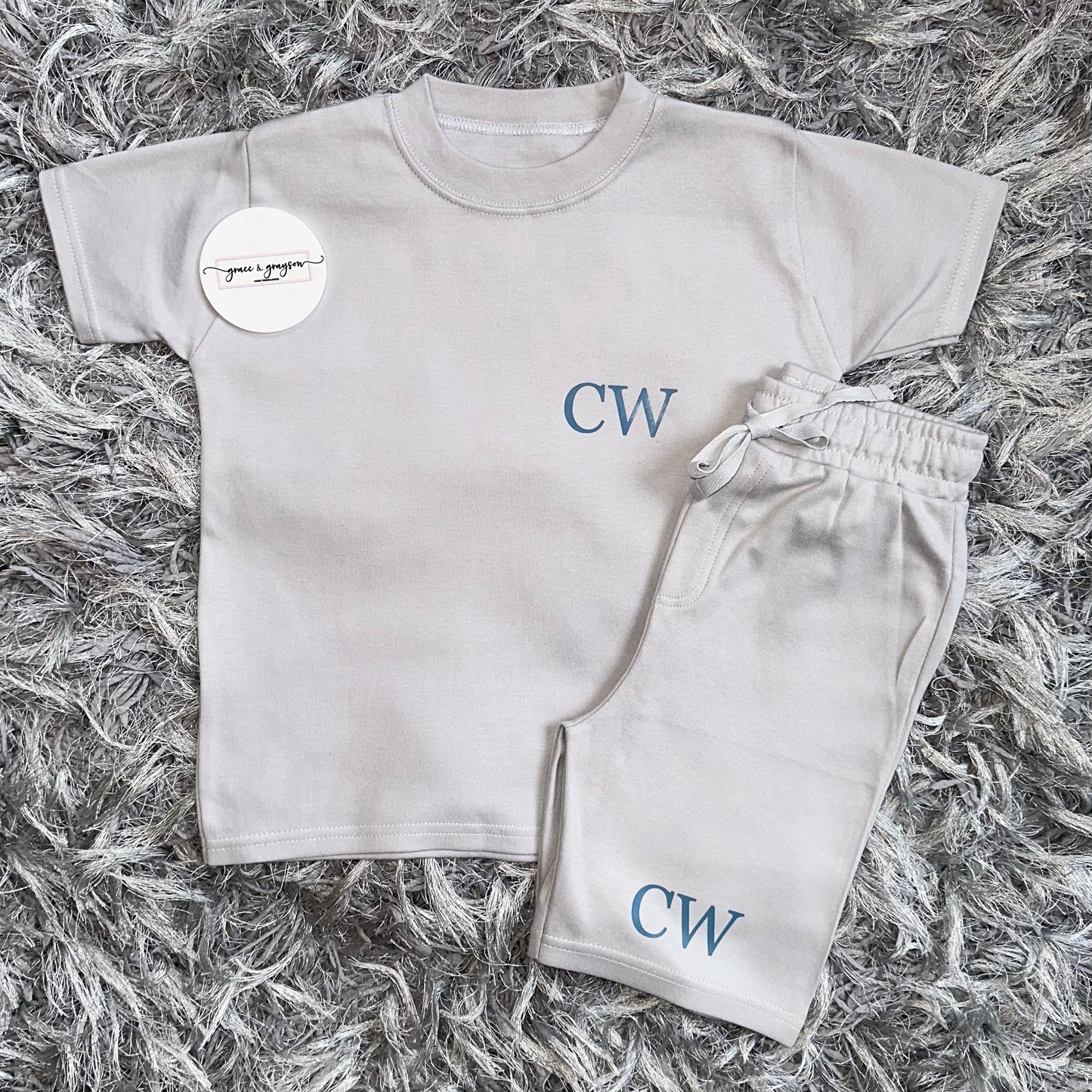 Initials Shorts & T-Shirt Set