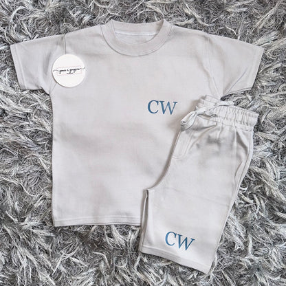 Initials Shorts & T-Shirt Set