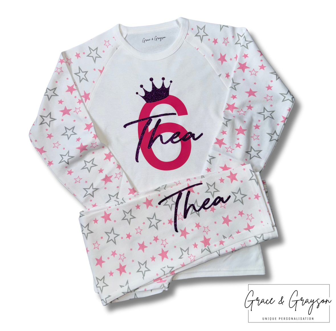 Personalised Birthday Number Pyjamas