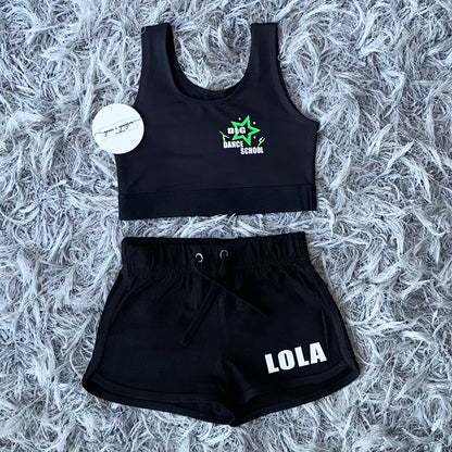 DLG Black Retro Shorts