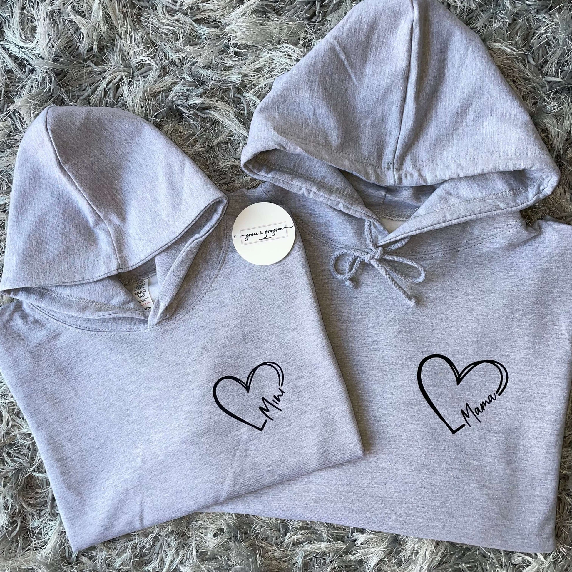 Mama & Mini Heart Hoodie