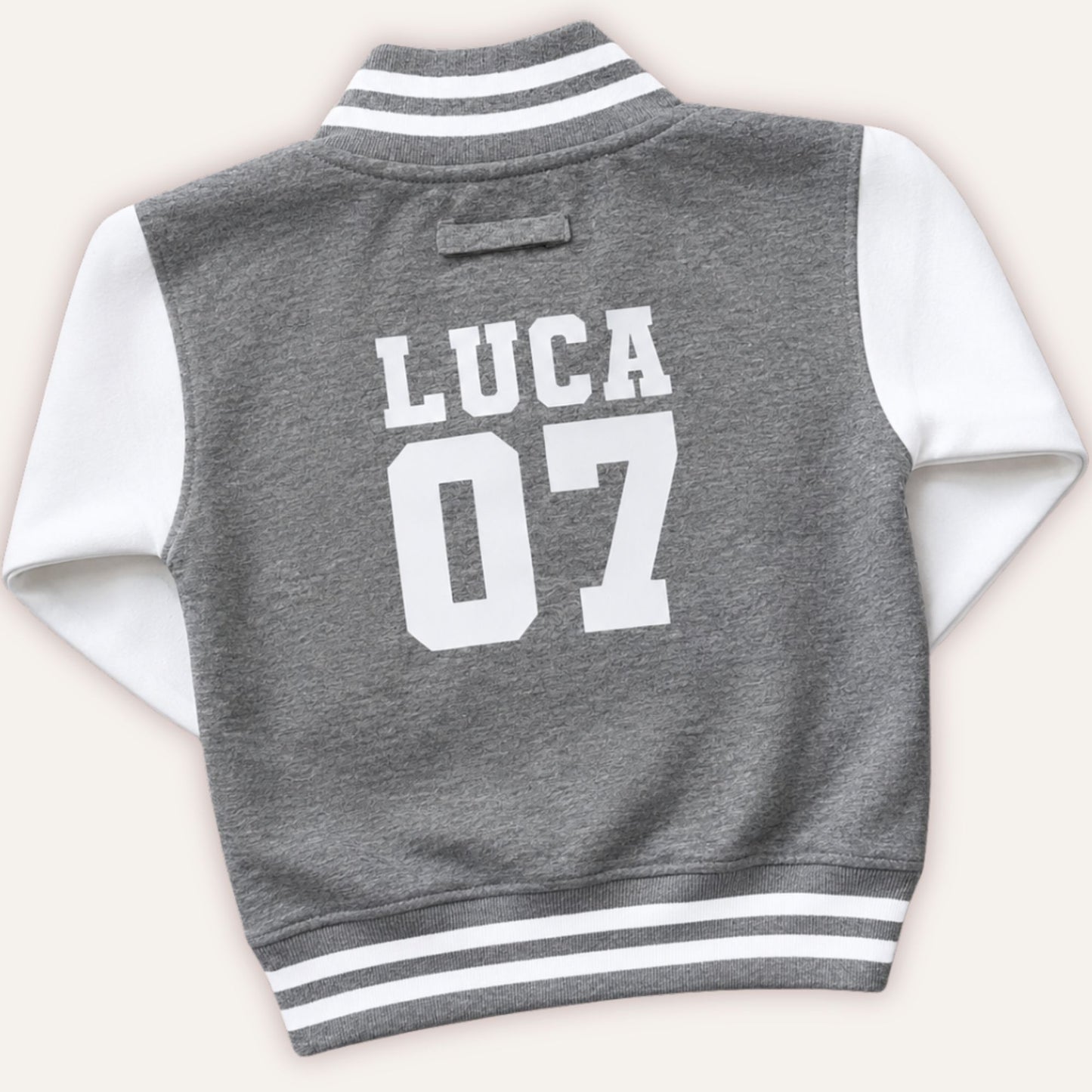 Adults and kids matching varsity jackets