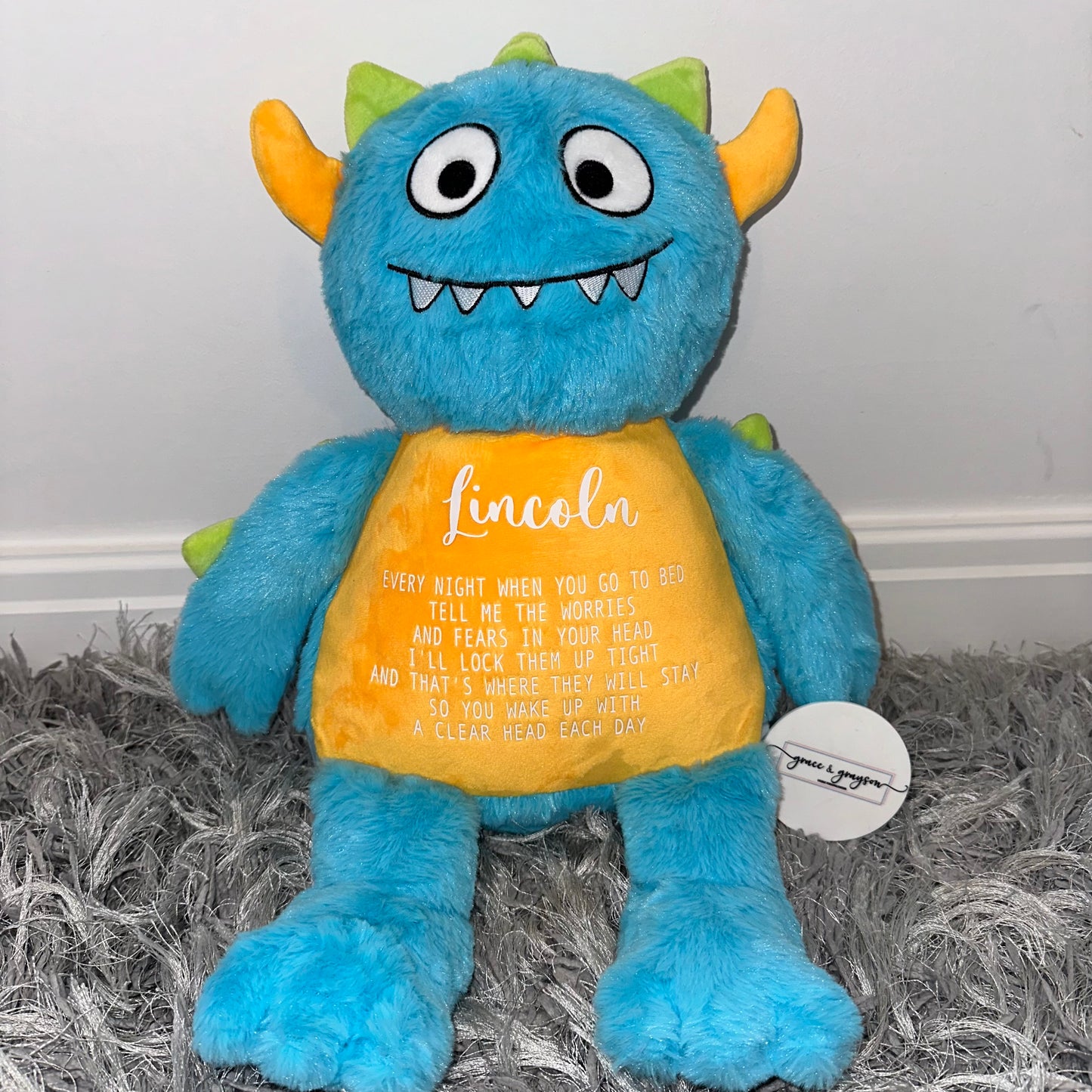 Personalised Worry Monster Teddy