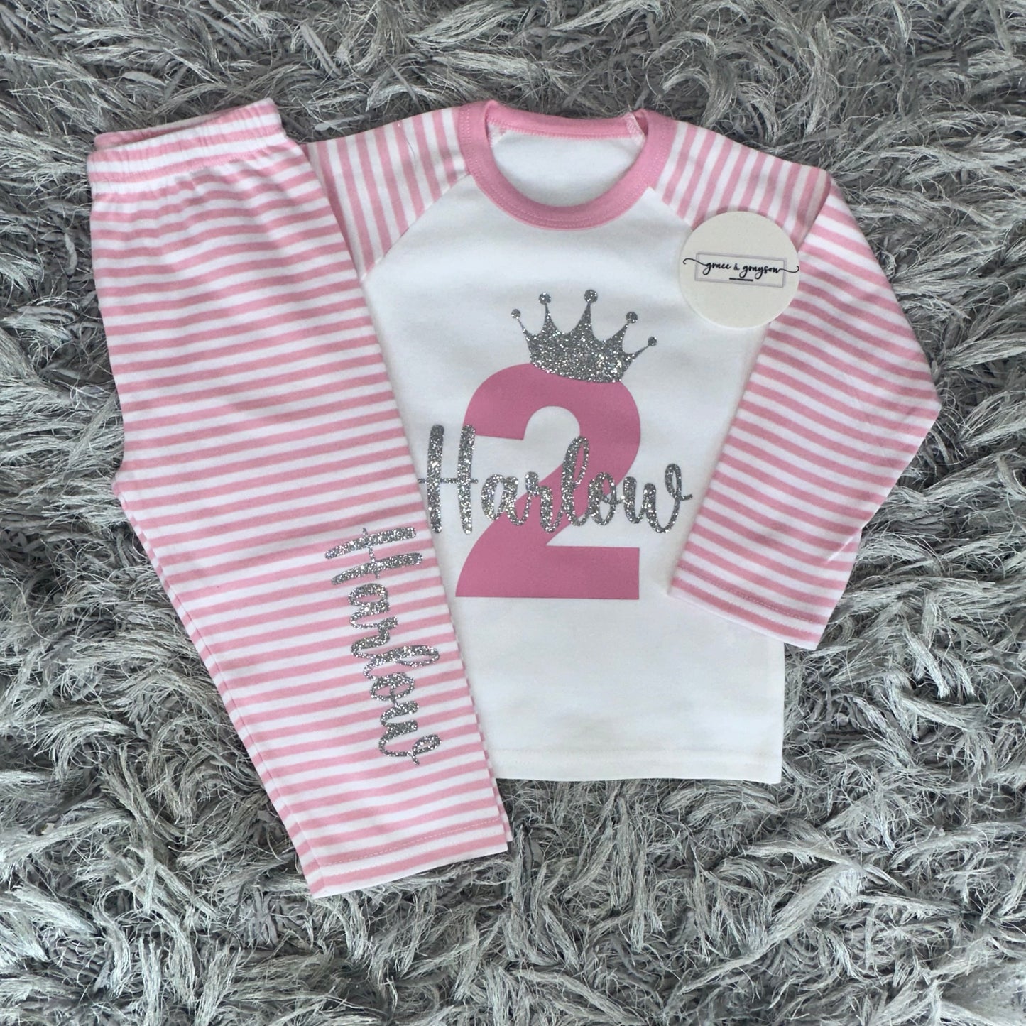 Personalised Birthday Number Pyjamas