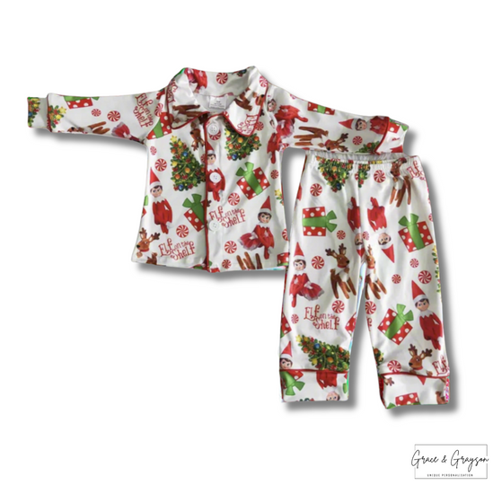 Boys Elf on The Shelf Pyjamas