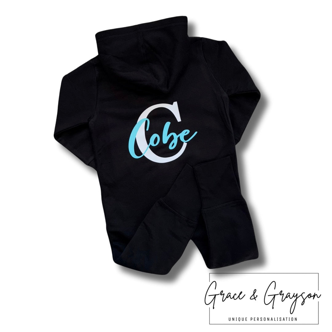 Boys Personalised Name And Initial Onesie 