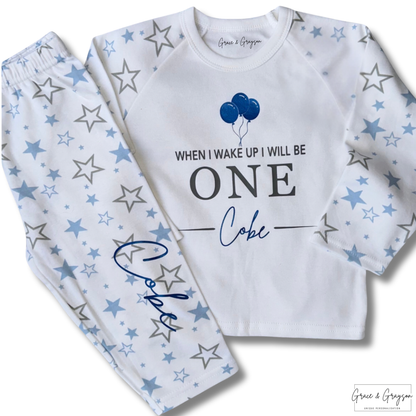 Personalised When I Wake Up Boys Birthday Pyjamas