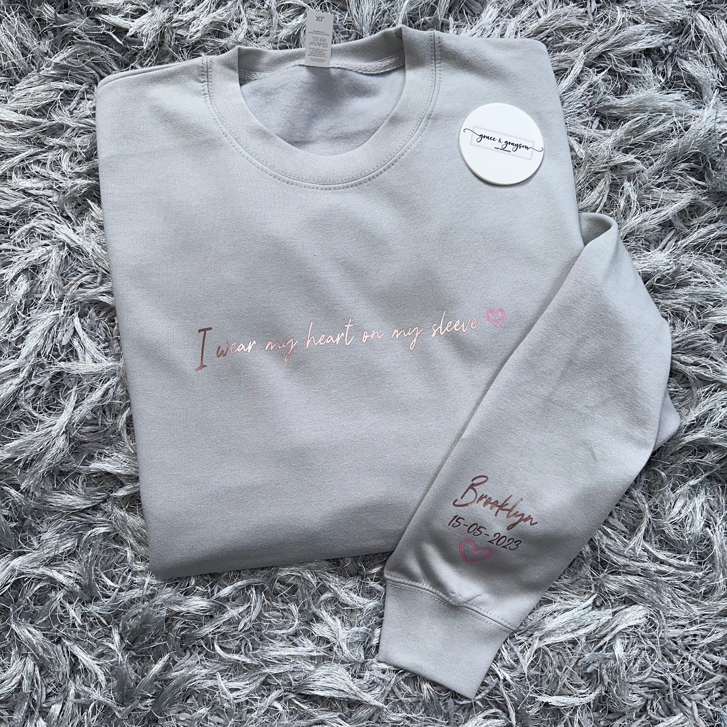 Adults I Wear My Heart On My Sleeve Sweatshirt