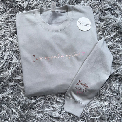 Adults I Wear My Heart On My Sleeve Sweatshirt