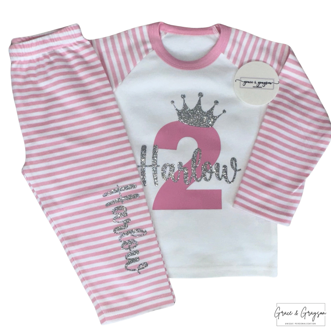 Personalised Birthday Number Pyjamas