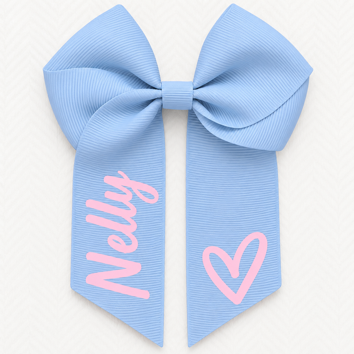 Personalised Heart Hair Bows