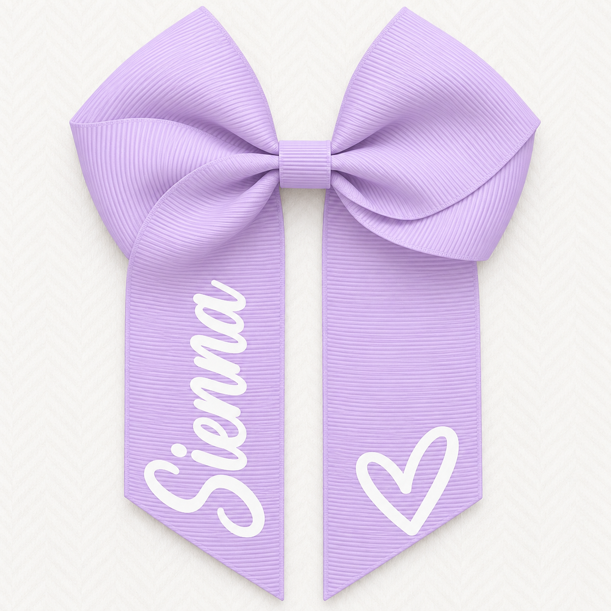 Personalised Heart Hair Bows