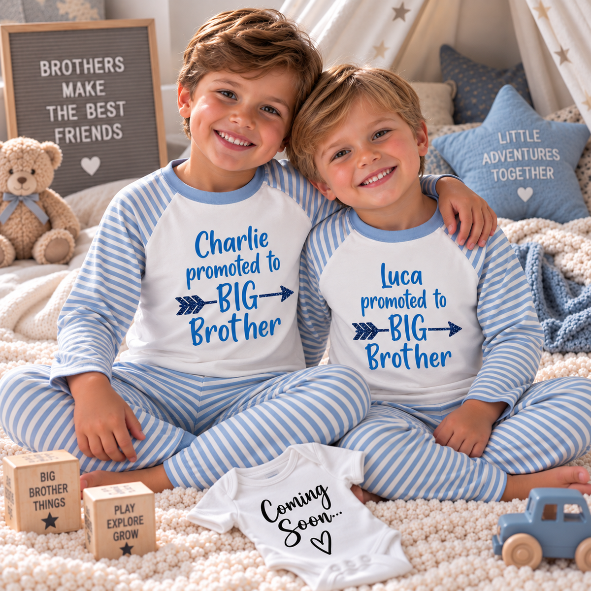 Personalised Promoted To Big Brother Pyjamas