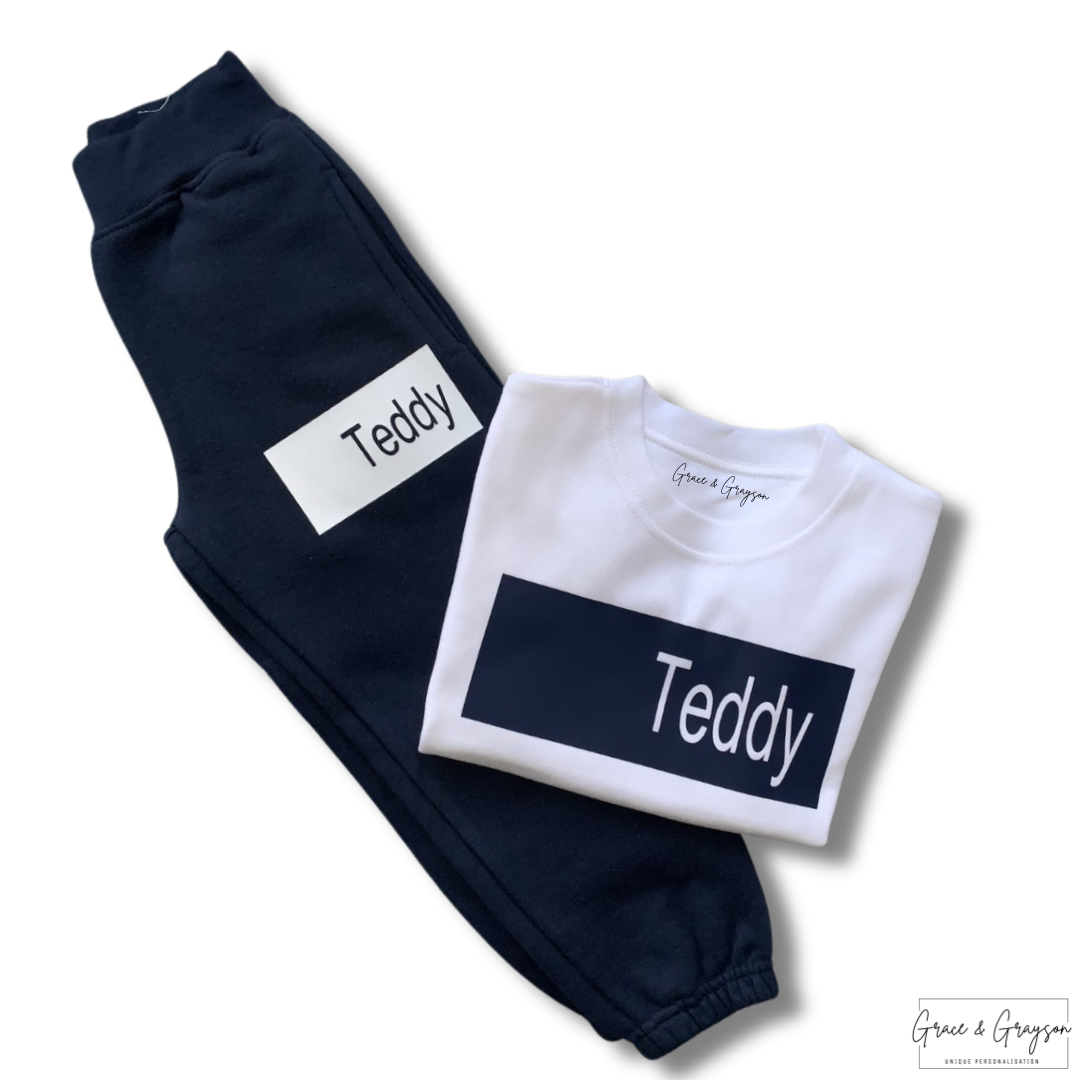 Name Bar T-Shirt & Joggers