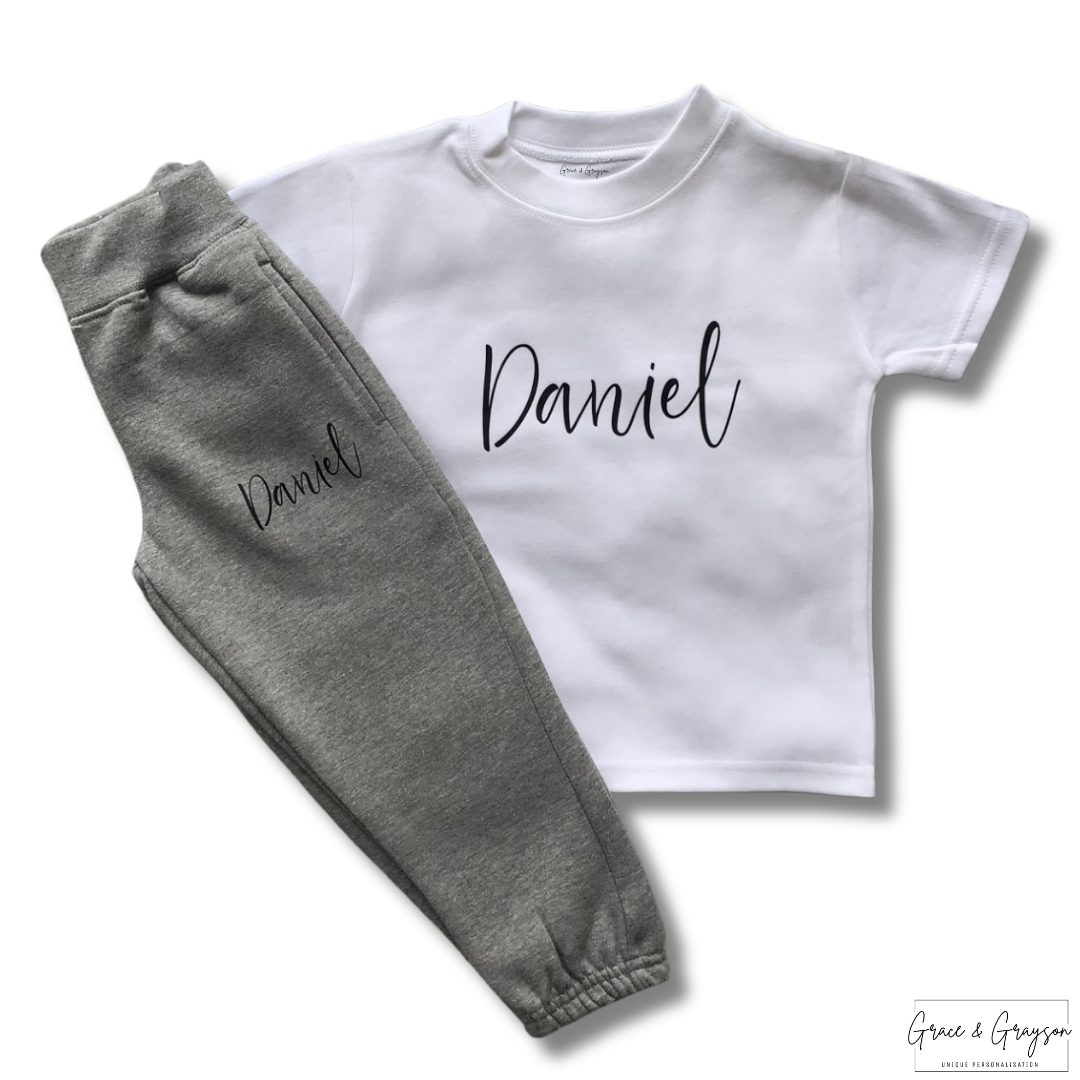 Children's Personalised T-Shirt & Joggers