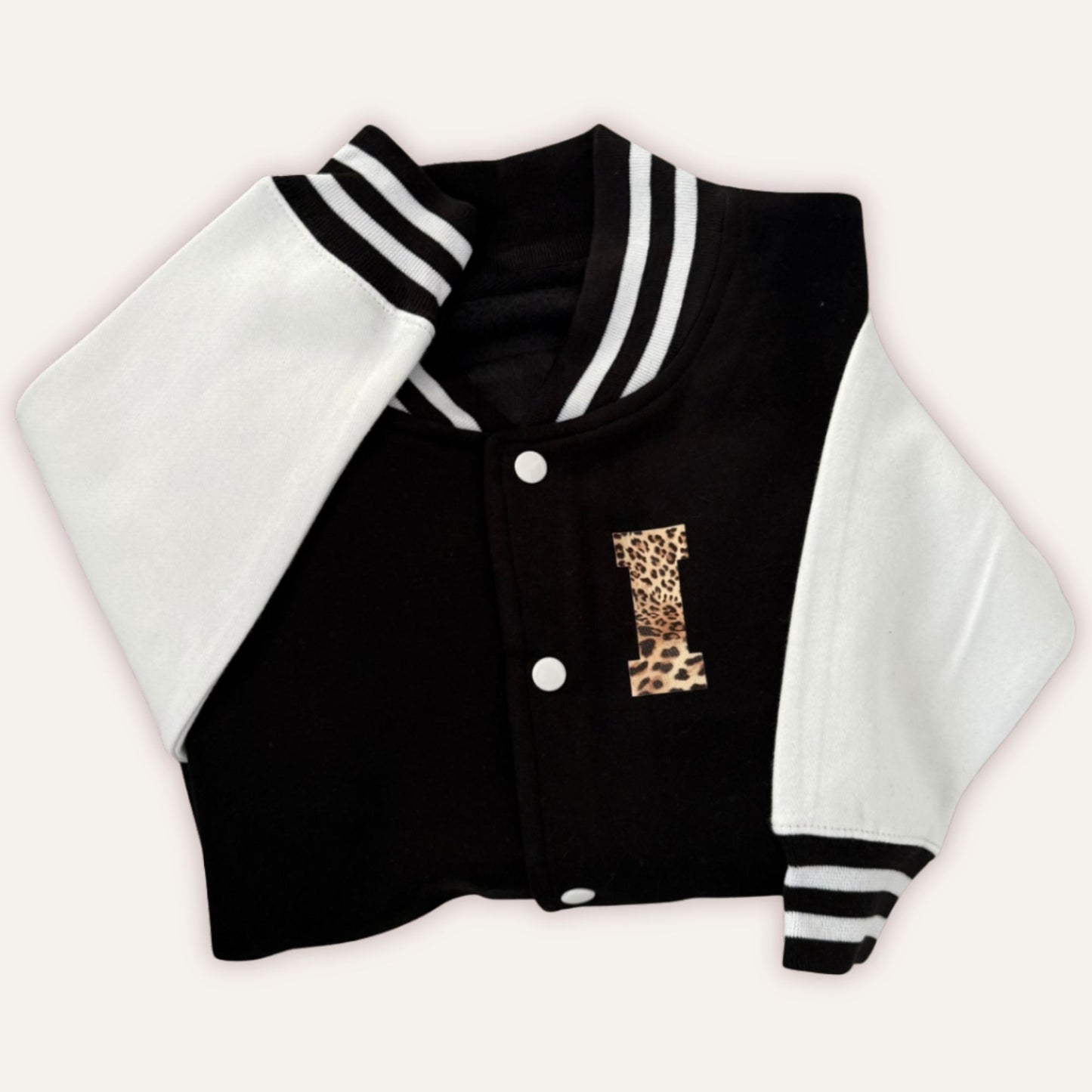 Custom initial baseball jacket for kids
