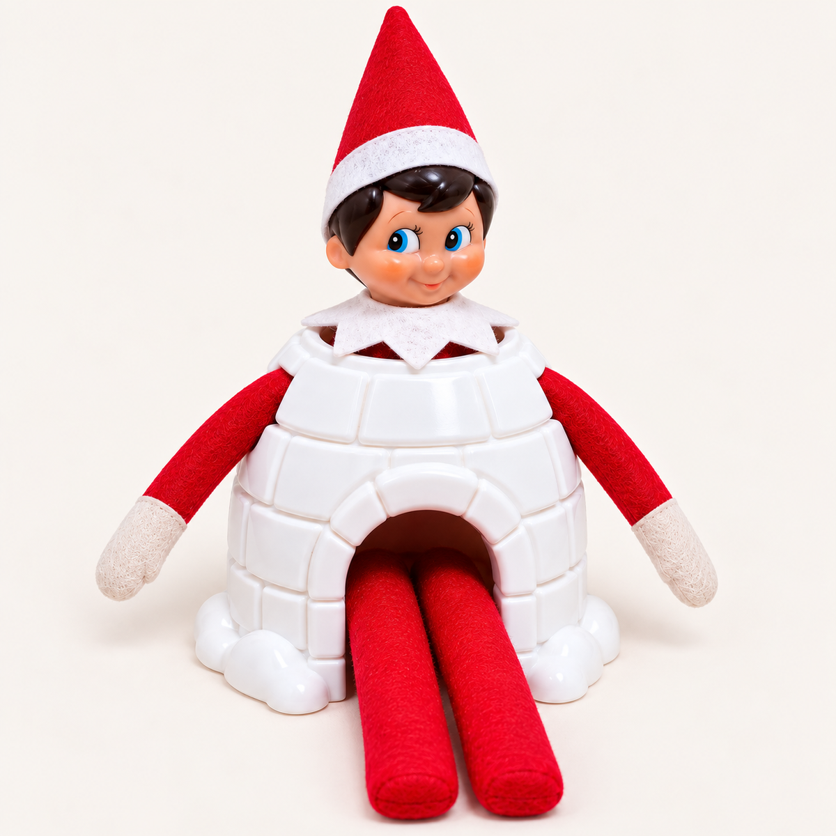 3D-Printed Christmas Elf Igloo Costume