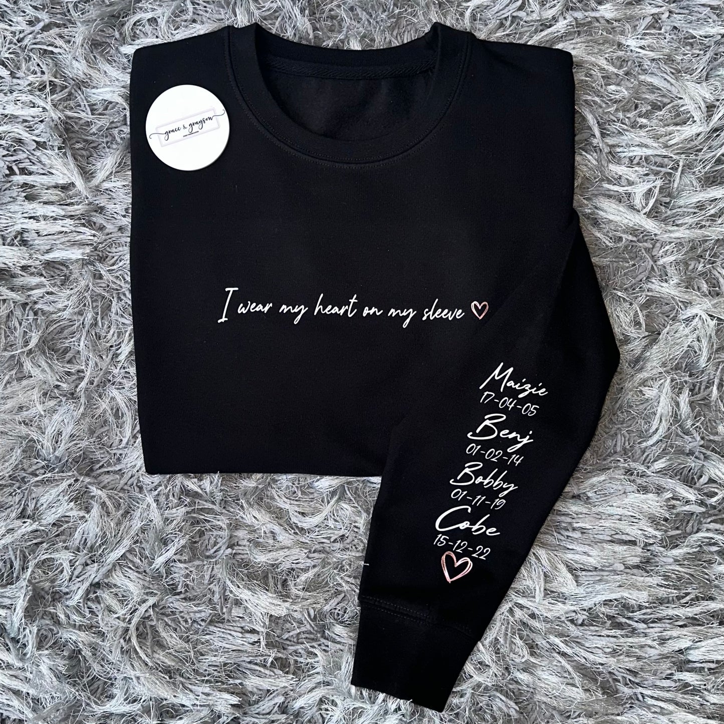 Adults I Wear My Heart On My Sleeve Sweatshirt