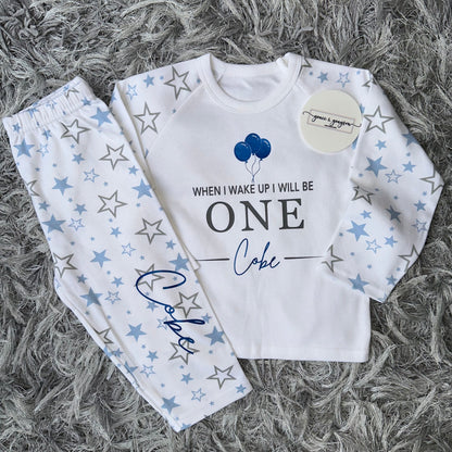 Personalised When I Wake Up Boys Birthday Pyjamas