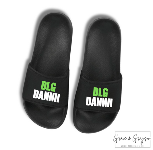 DLG Personalised Black Sliders