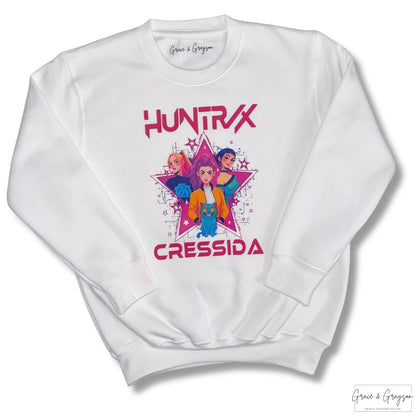 Personalised Huntrix K-Pop Demon Hunters Sweatshirt